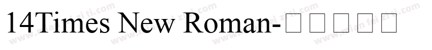 14Times New Roman字体转换